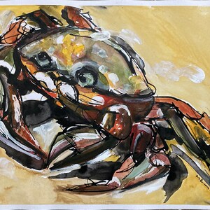 Crab with Red and Yellow