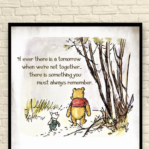 If Ever There is a Tomorrow Classic Winnie the Pooh Pooh | Etsy