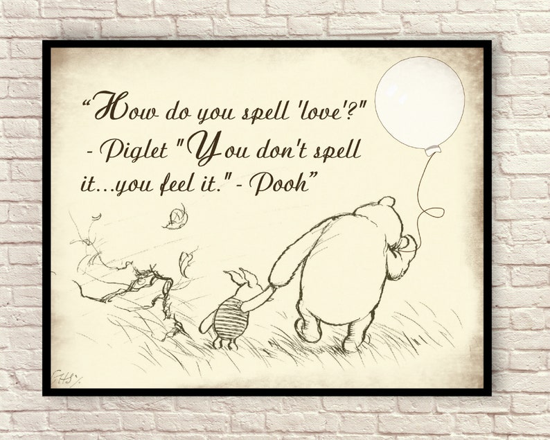 Winnie the Pooh Classic Pooh Pooh Wall Art Pooh Art Prints | Etsy