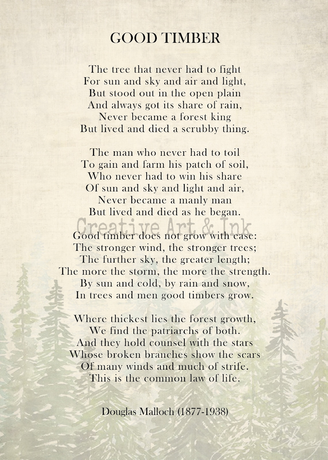 good-timber-poem-good-timber-gift-poetry-art-print-poetry-etsy