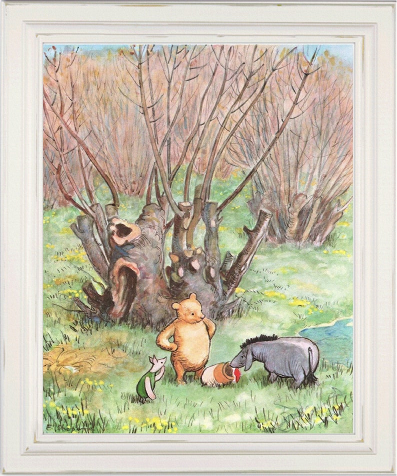 Classic Winnie The Pooh Pooh Wall Art Pooh Art Prints Girls | Etsy