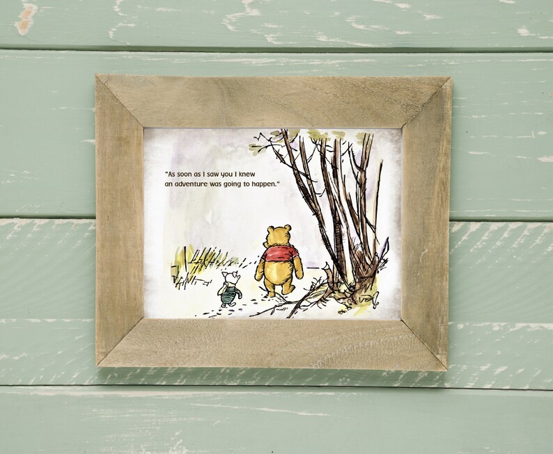 Classic Winnie the Pooh Pooh Wall Art Winnie the Pooh Art Etsy UK