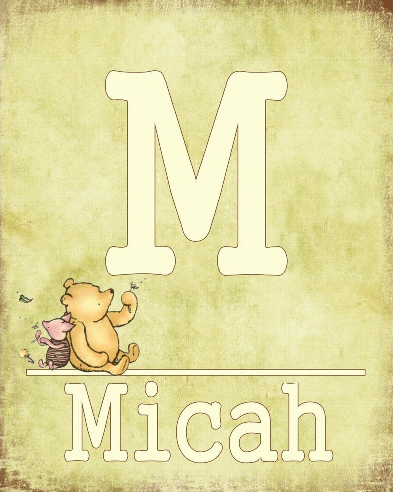 Classic Winnie the Pooh Wall Art Winnie the Pooh Art Print - Etsy