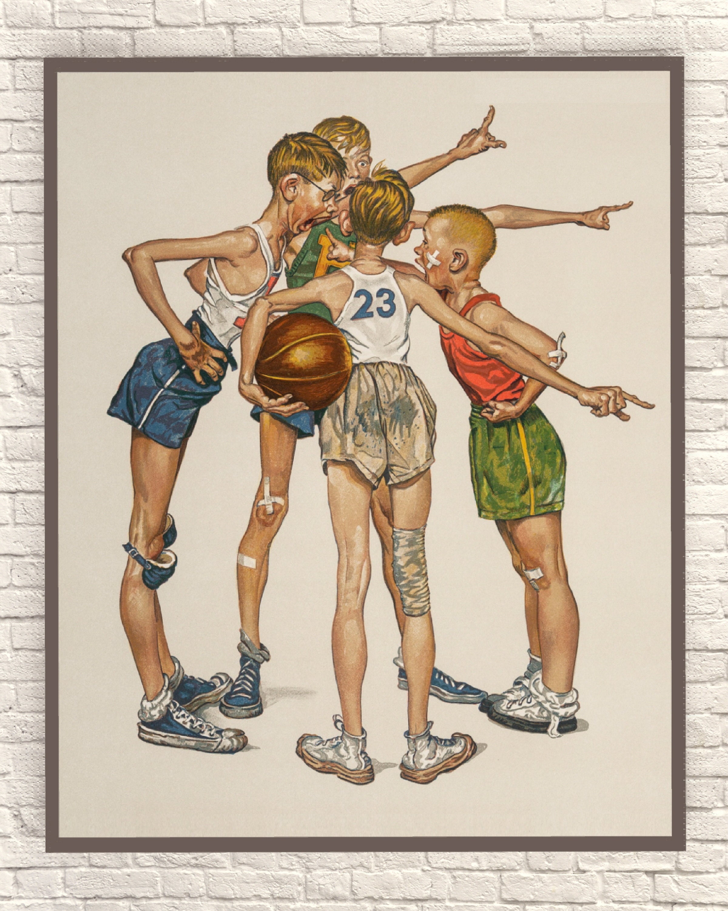 Norman Rockwell Print Sports Portfolio Sports Art Prints | Etsy