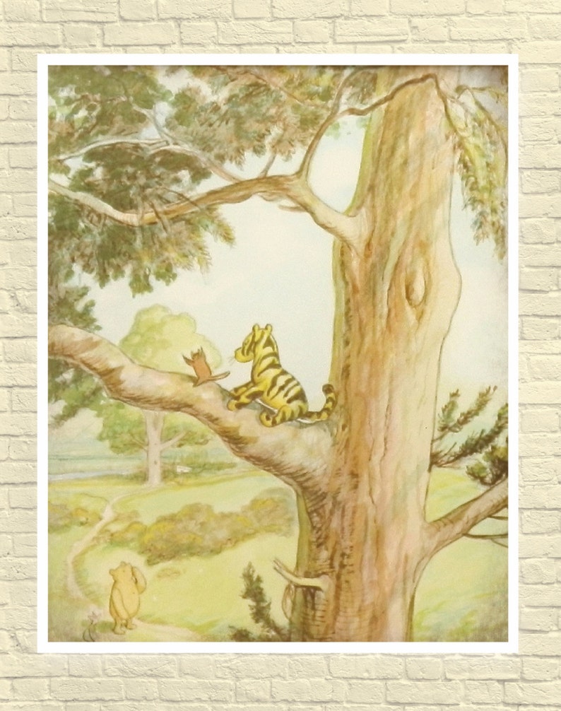 Classic Winnie the Pooh Wall Art Winnie the Pooh Art Print Etsy