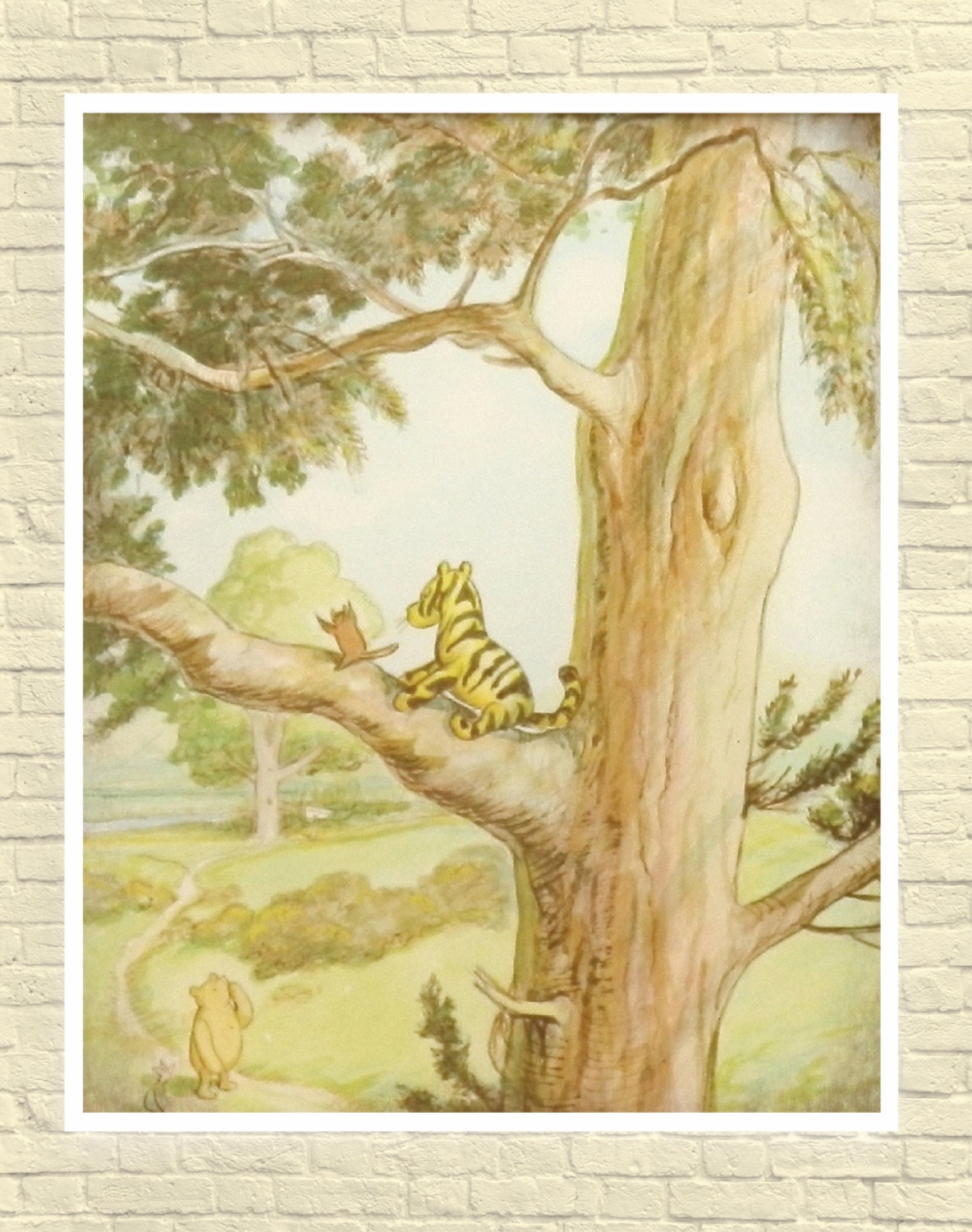 Classic Winnie The Pooh Wall Art Winnie the Pooh Art Print | Etsy