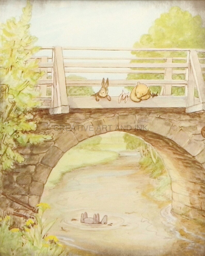 Classic Winnie the Pooh Pooh Wall Art Pooh Art Prints Girls Etsy