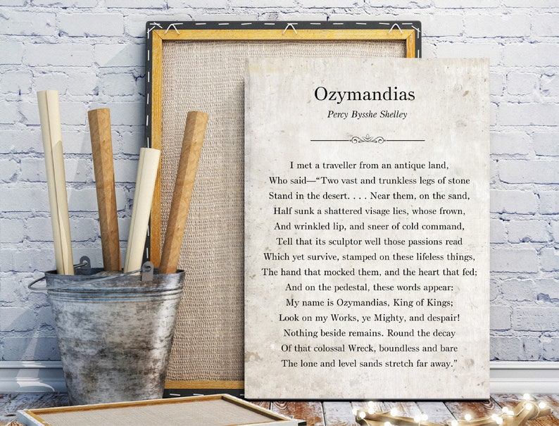 Ozymandias by Percy Bysshe Shelley Ozymandias by Percy Bysshe Shelley