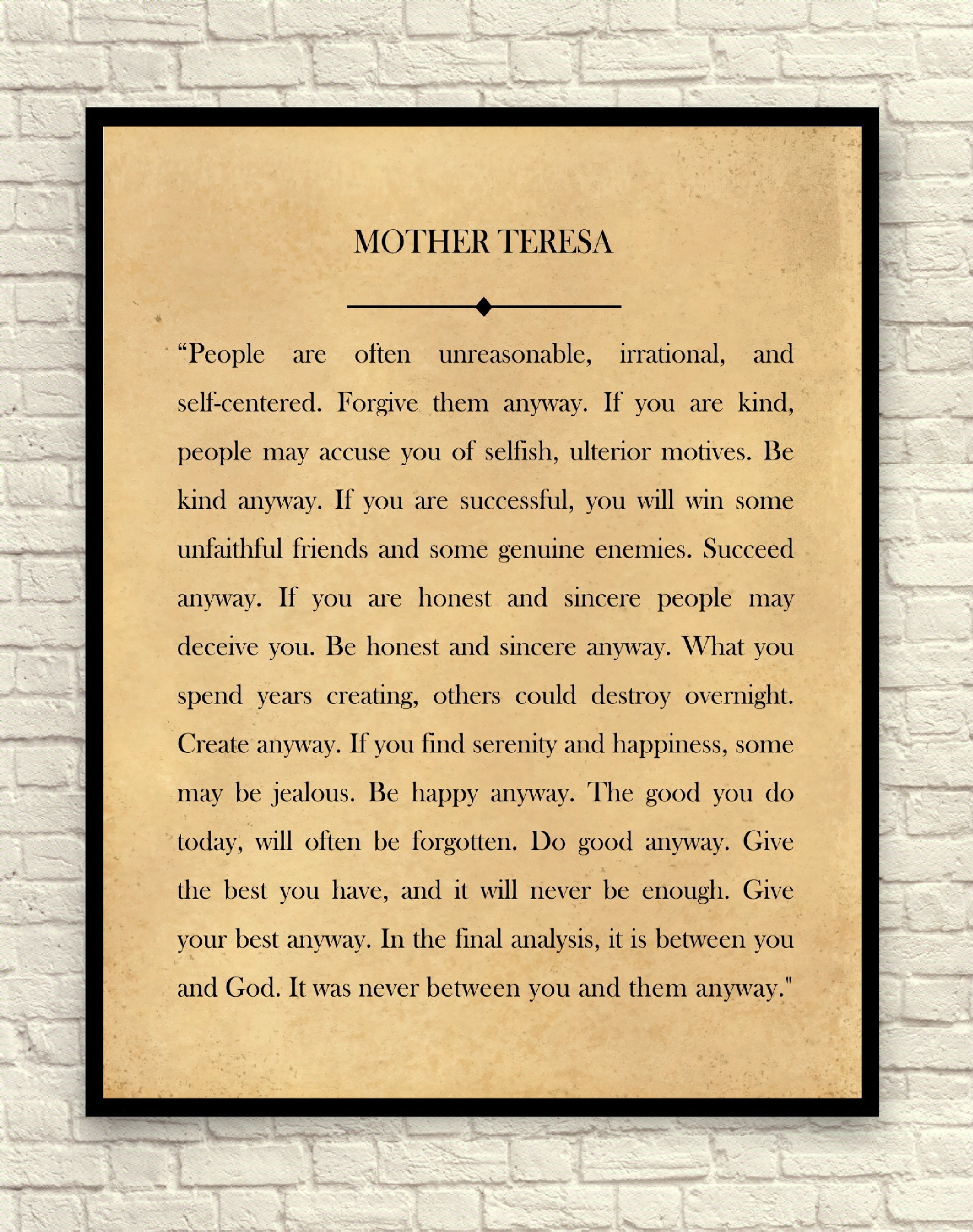 St. Therese Quote Print Literary Print St Therese Art Print Etsy