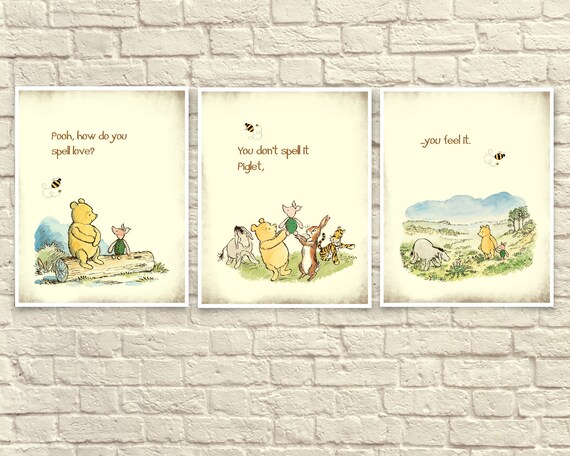 Classic Winnie The Pooh Wall Art Winnie 