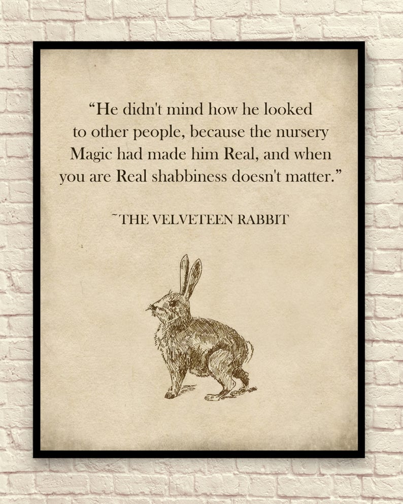 Velveteen Rabbit Wall Art Velveteen Rabbit Art Print Margery Etsy