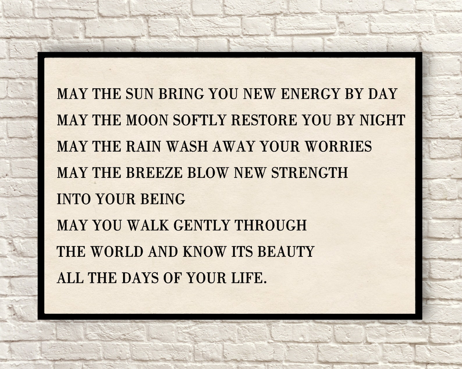 Apache Blessing Apache Blessing Poem Custom Poem Poem Art Etsy