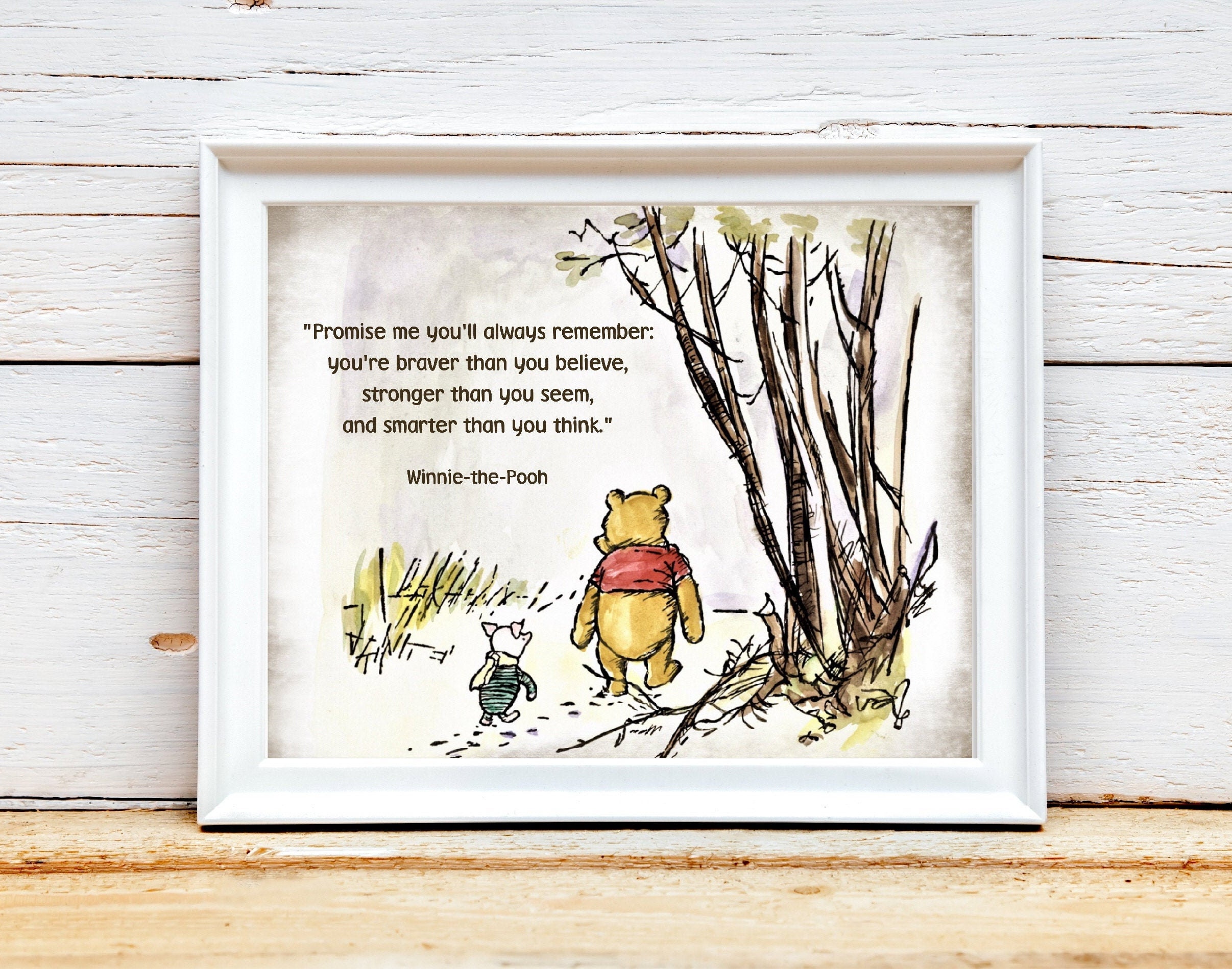 Wall Hangings Pooh Shower Gift Pooh Wall Art Pooh Quote. Classic Winnie