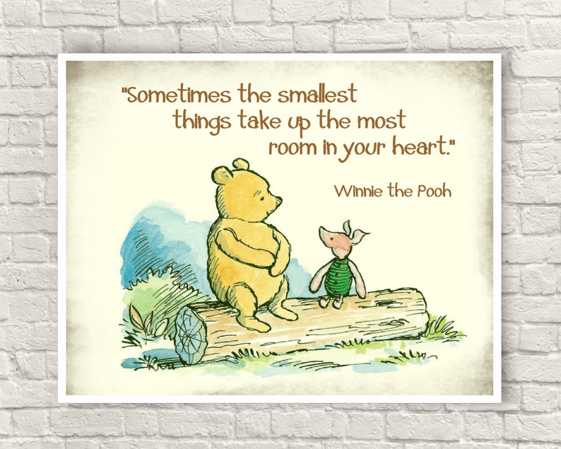 Classic Winnie the Pooh Pooh Wall Art Winnie the Pooh Art Etsy