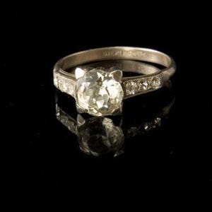 antieke UNCAS-diamantring in art-decostijl