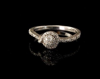 Vintage Diamonds 925 Sterling Ring