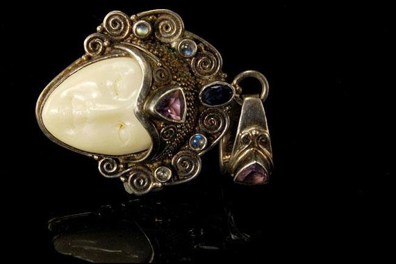 Vintage sajen goddess amethyst tanzanite moonstone 925 - Etsy 日本