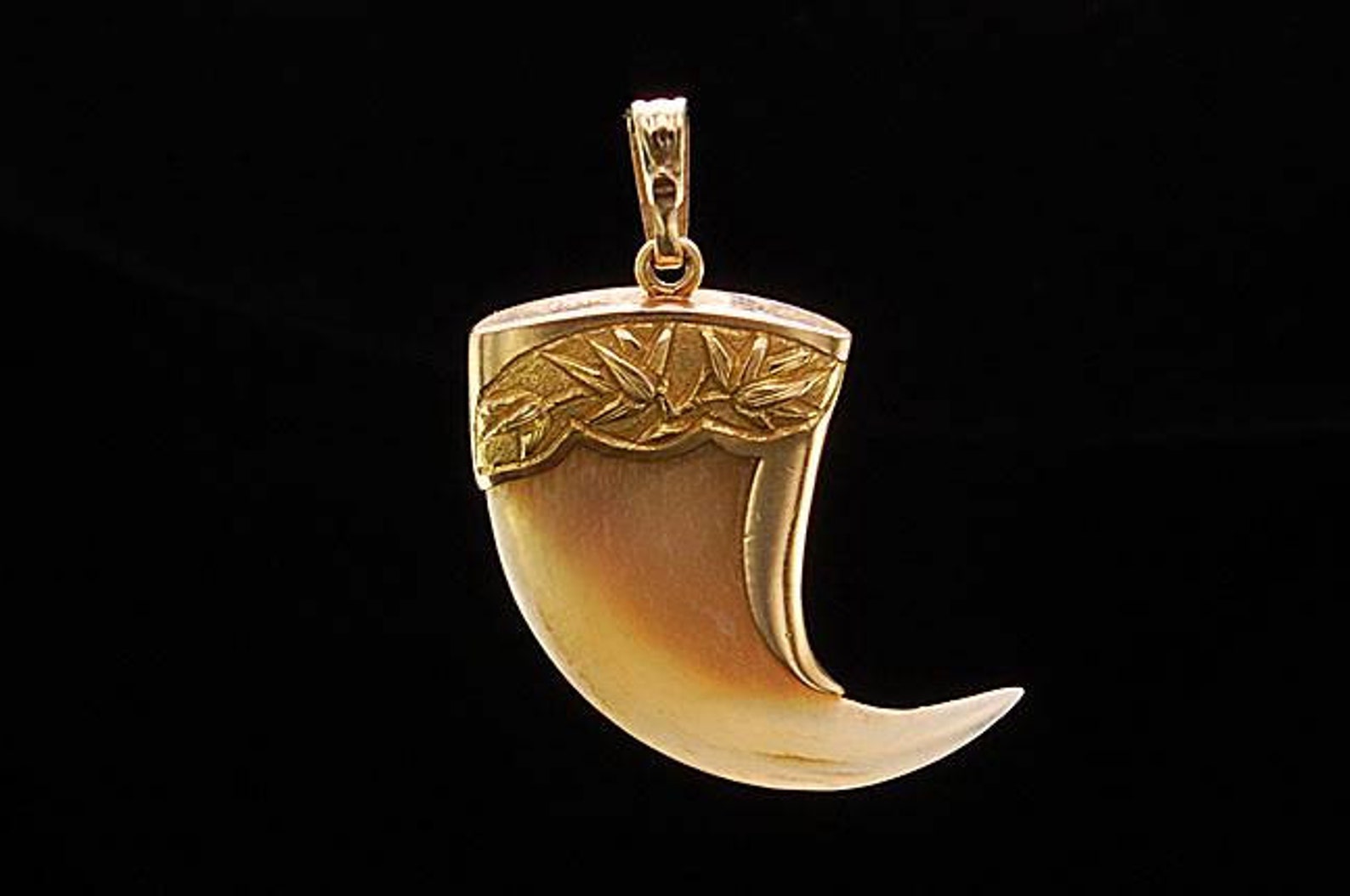 3. Gold Tiger Claw Pendant - wide 5
