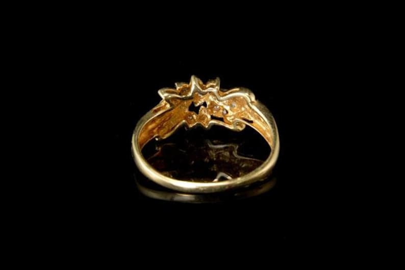 Vintage Diamonds 10k Yellow Gold Ring