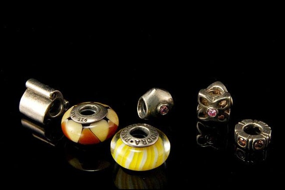 vintage collection of pandora 6 charms beads - image 1