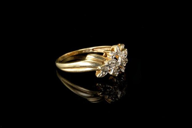 Vintage Diamonds 10k Yellow Gold Ring
