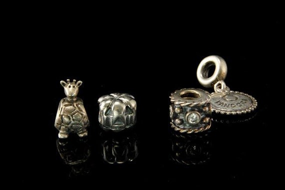 6 collection of pandora sterling charms beads - image 3