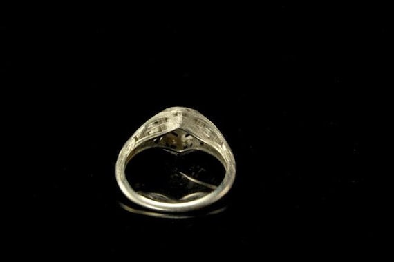 antique edwardian deco diamond 18k white gold fil… - image 4