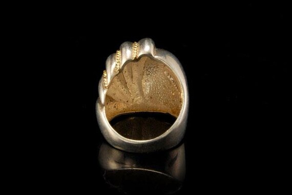 vintage modern krypell sterling 14k gold signed r… - image 3