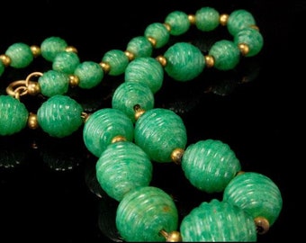 Collier Fin Iris de Sibérie et Verre Facetté