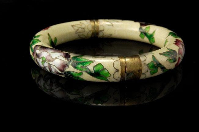 【アンティーク】七宝ブローチ、ブレスレット アンティーク】七宝ブローチ、ブレスレット