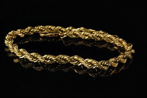 10K Yellow Gold 8 Vintage BBB Charm Bracelet w/ 8 Vintage 14K Charms 14.19g