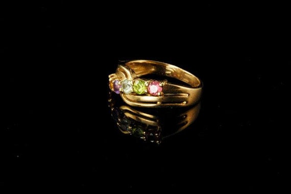 vintage multi gems citrine amethyst peridot topaz… - image 2