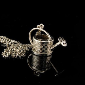 Vintage Gießkanne Anhänger aus Silber 925