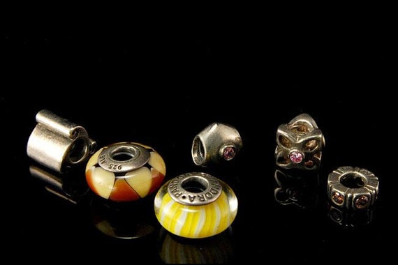 vintage collection of pandora 6 charms beads - image 4