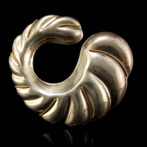 Vintage Modernist Taxco Mexiko Sterling 925 Tc 117 Anstecknadel HTZ