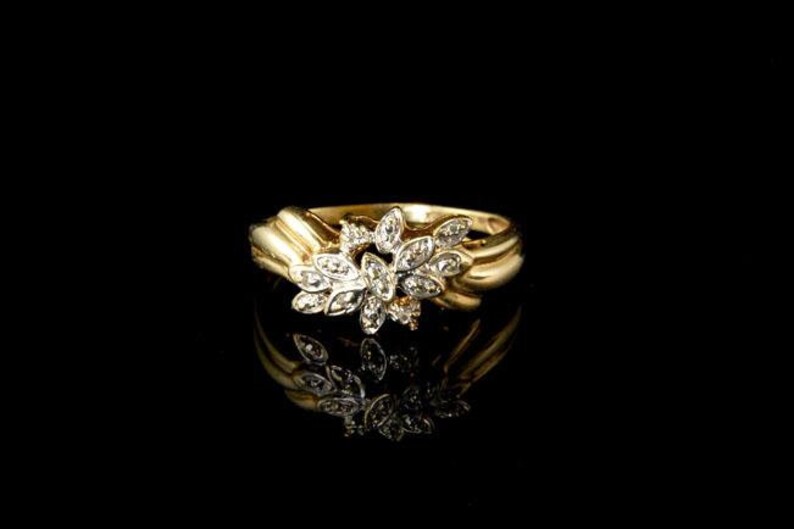 Vintage Diamonds 10k Yellow Gold Ring