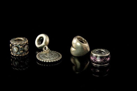 6 collection of pandora sterling charms beads - image 2