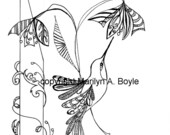 Items Op Etsy Die Op Kolibrie Digitale Download Pagina Bloemen