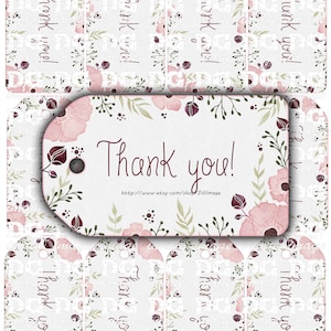 Abctract Flowers Hang tags Instant Download Printable gift tags Jewelry holders Favour tag Digital Collage Sheet