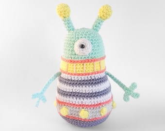 Gehäkeltes Alien-Zyklopen-Monster-Amigurumi-Modell - DE -