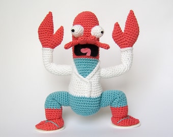 Crochet PATTERN for Zoidberg amigurumi  doll - EN -