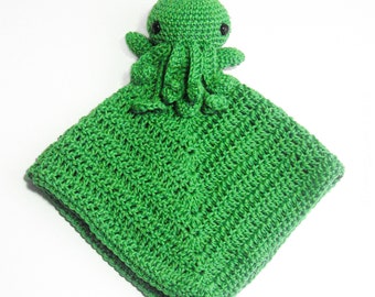 Crochet PATTERN for Cthulhu Octopus Lovey amigurumi -EN -