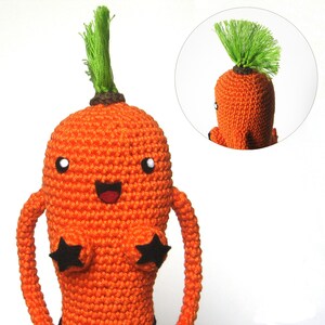 Crochet PATTERN for Kinky Carrot the cute and sassy amigurumi carrot EN image 2