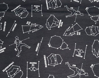 Character Flannel Fabric - Star Wars Constellations - By the yard - 100% Cotton Flannel