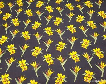 Flannel Fabric - Siesta Floral - By the Yard - 100% Cotton Flannel
