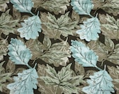 Flannel Fabric - Fall Leaves Brown - By the yard - 100% Cotton Flannel