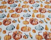 Flannel Fabric - Together Time Pumpkins - By the yard - 100% Cotton Flannel