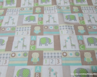 Flannel Fabric - Baby Patchwork - By the Yard - 100% Cotton Flannel
