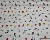 Flannel Fabric - Floral Wilderness Floral - By the yard - 100% Cotton Flannel