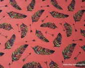 Flannel Fabric - Rainbow Feather Arrows - By the yard - 100% Cotton Flannel